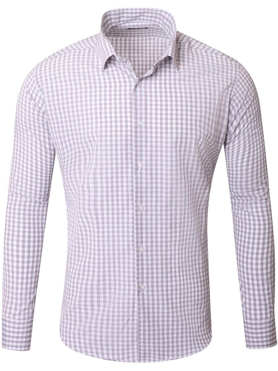 

Рубашка Slim Fit на пуговицах Reslad RS7007, серый