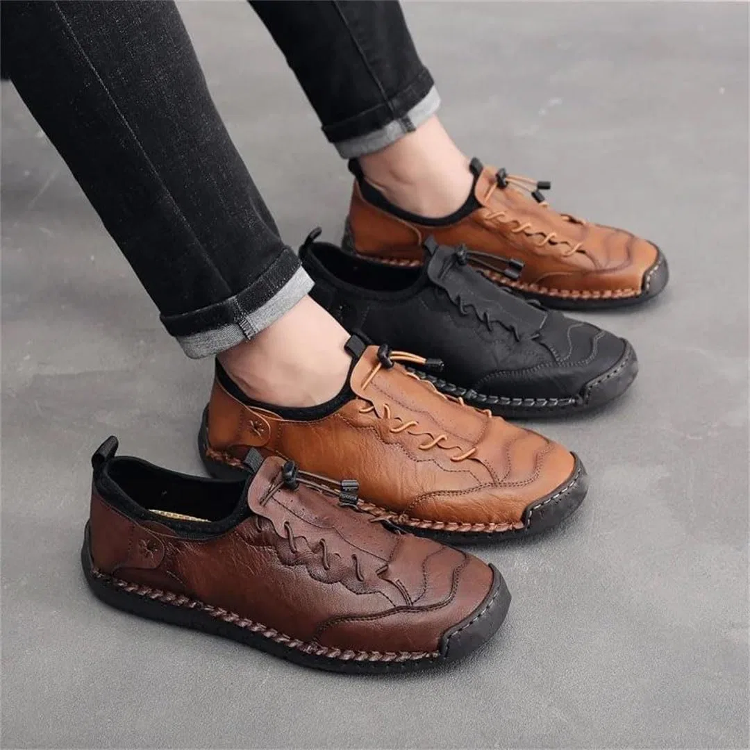 Мокасины мужские повседневные Loafers Sneakers, желто-коричневый — фото 2