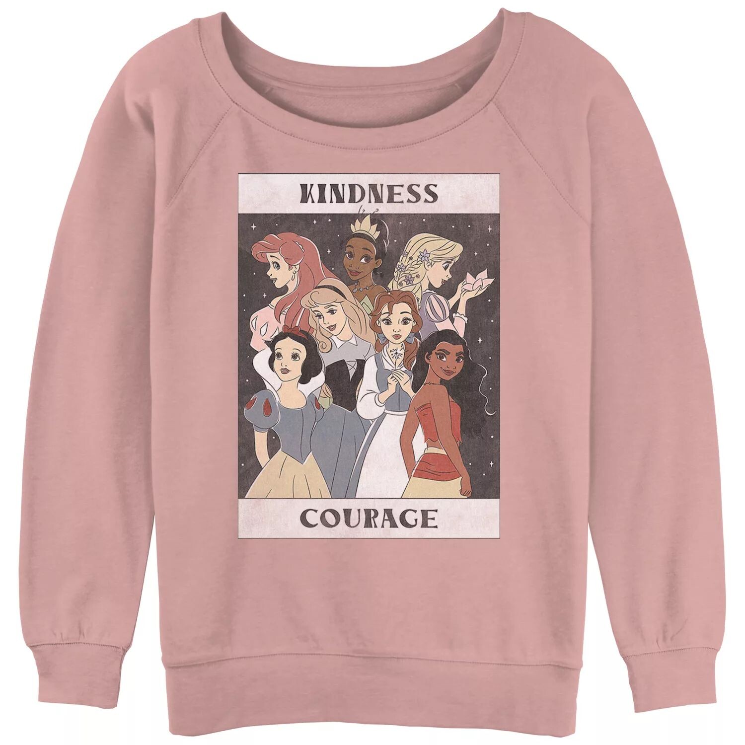 

Махровый свитшот с напуском Disney's Princesses Junior' Kindness And Courage с рисунком Licensed Character