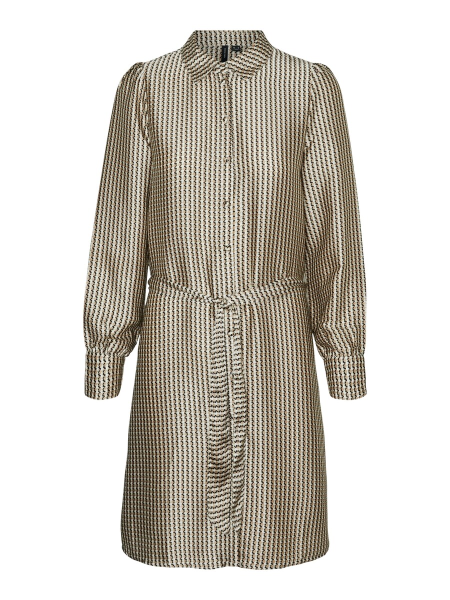 

Платье рубашка VERO MODA Shirt Dress, цвет light beige/dark beige