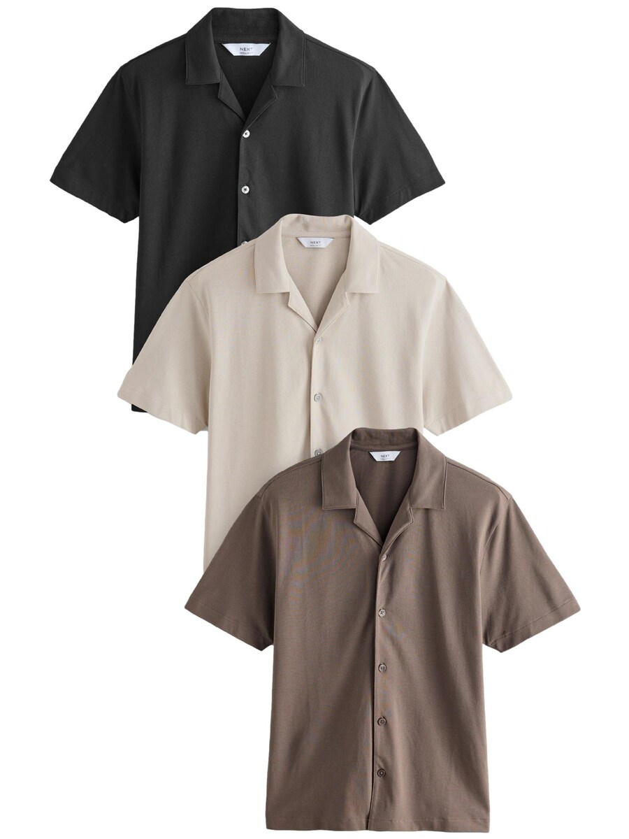 

Рубашка обычного кроя на пуговицах Next, цвет Beige/Brown/Black