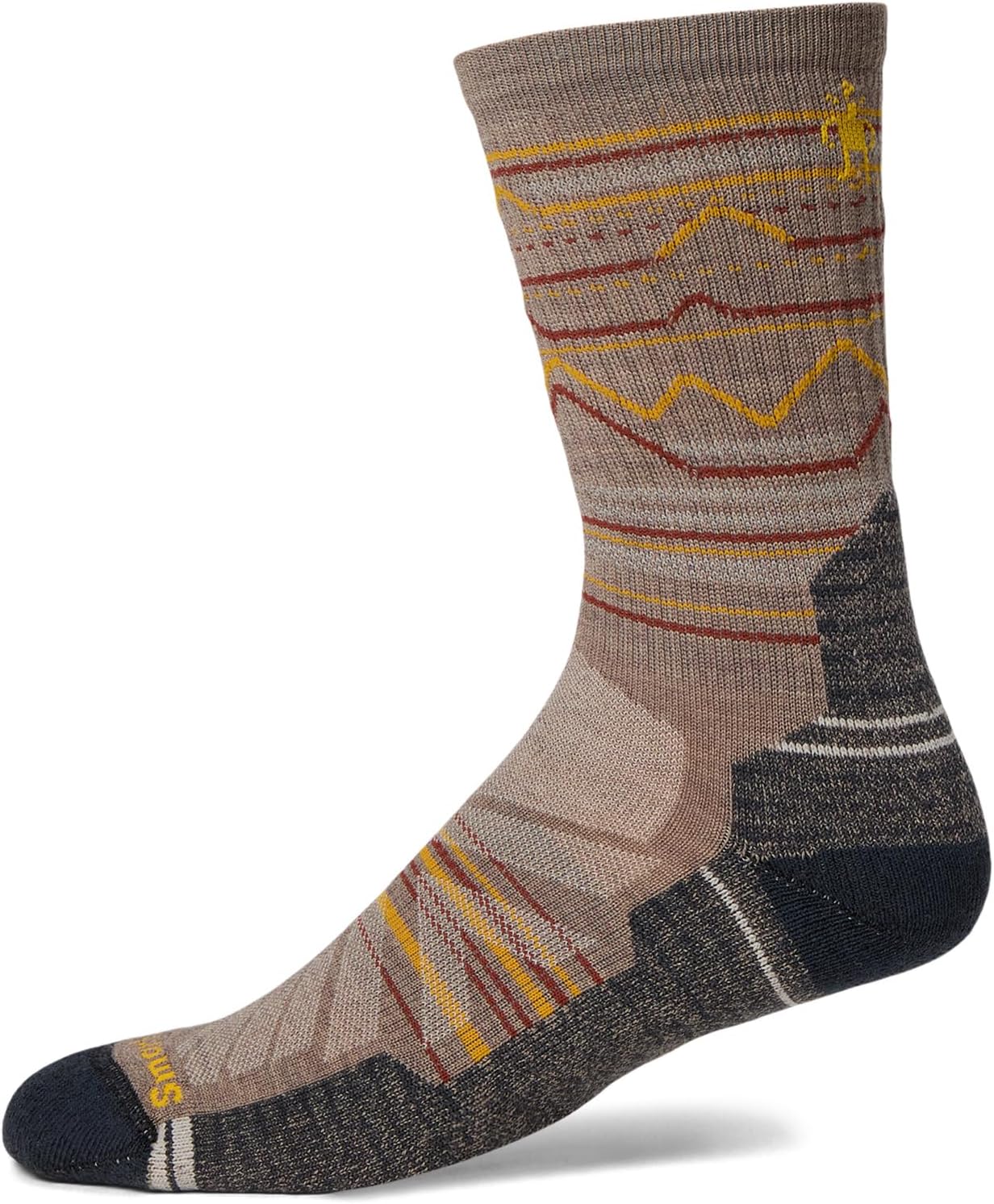 

Носки Smartwool Men's Performance Hike Light Cushion Mountain Range Pattern Crew, Fossil