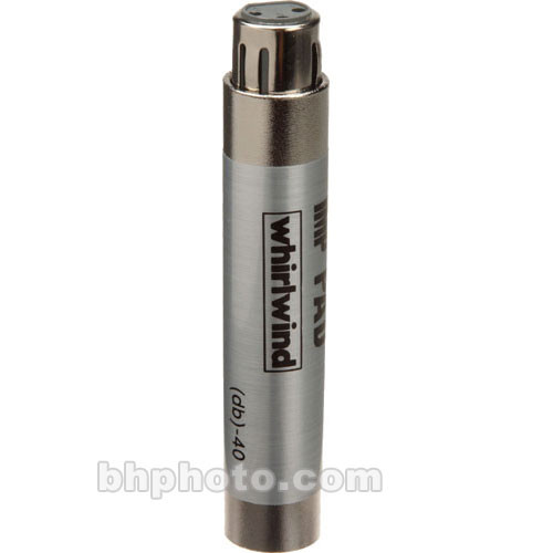 

Whirlwind In-Line XLR Barrel 20 dB Pad IMPAD20