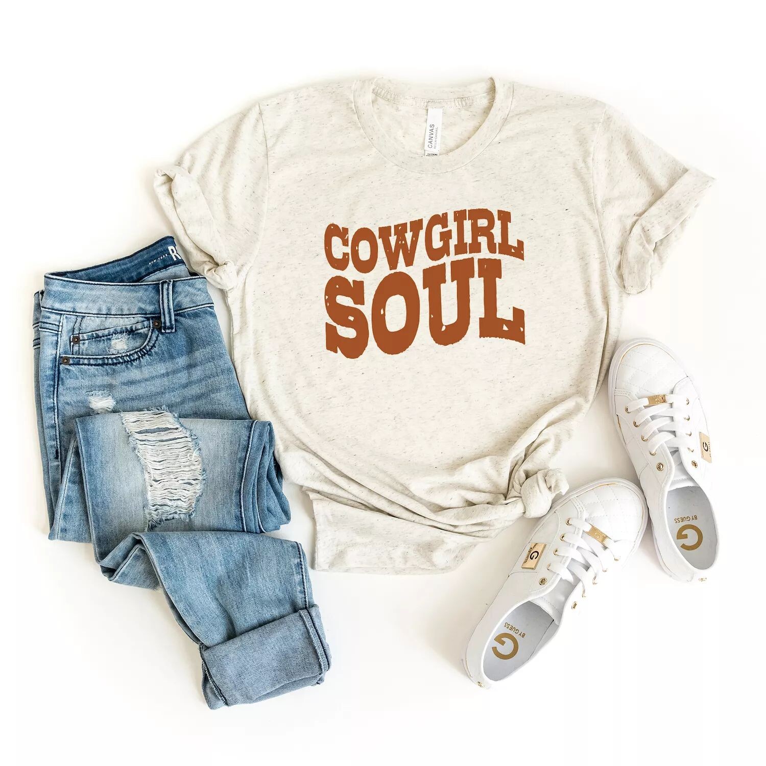 

Футболка с короткими рукавами и рисунком Cowgirl Soul Simply Sage Market