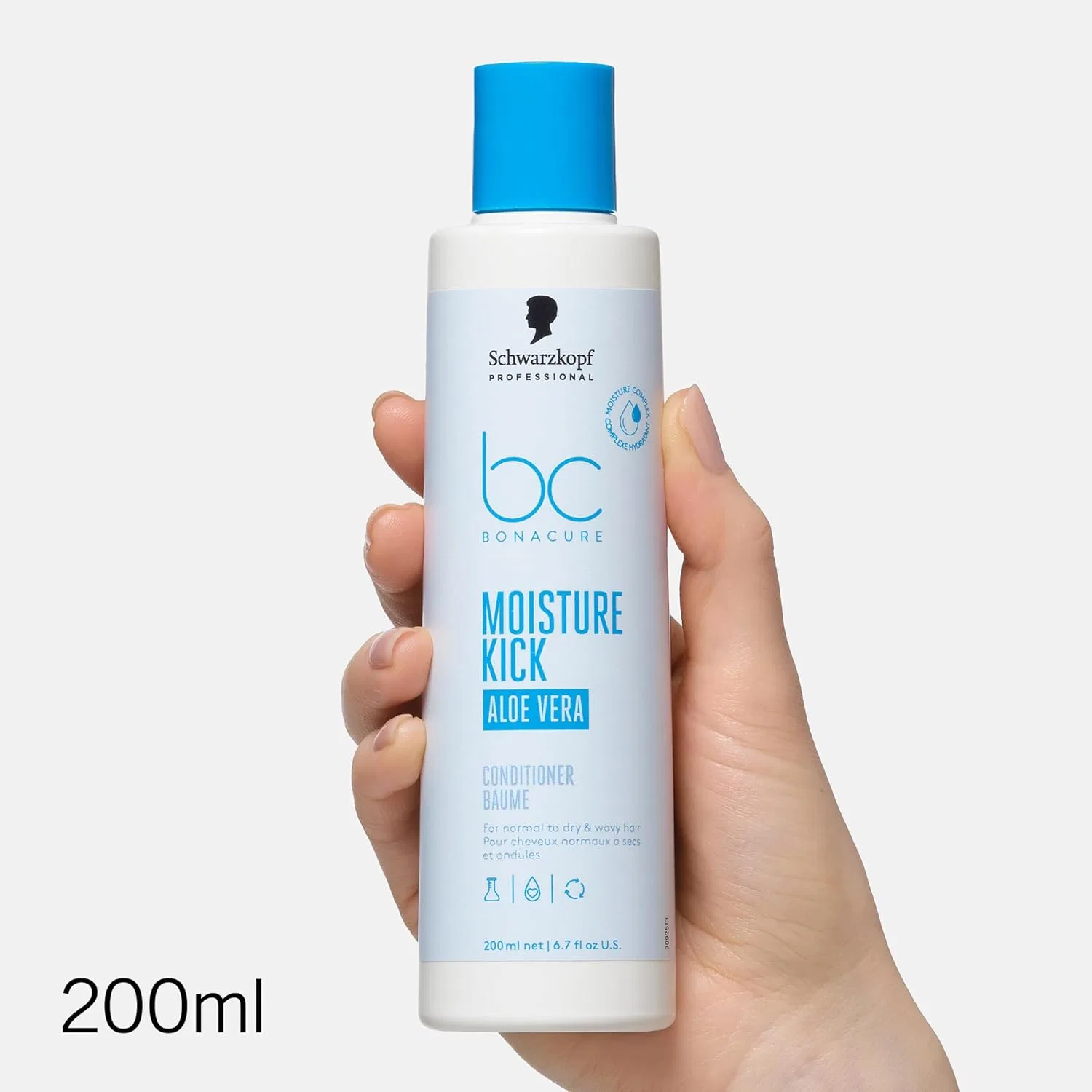 Веганский кондиционер для нормальных и сухих волос Bonacure Moisture Kick от Schwarzkopf Professional, 200 мл Bc Bonacure — фото 2