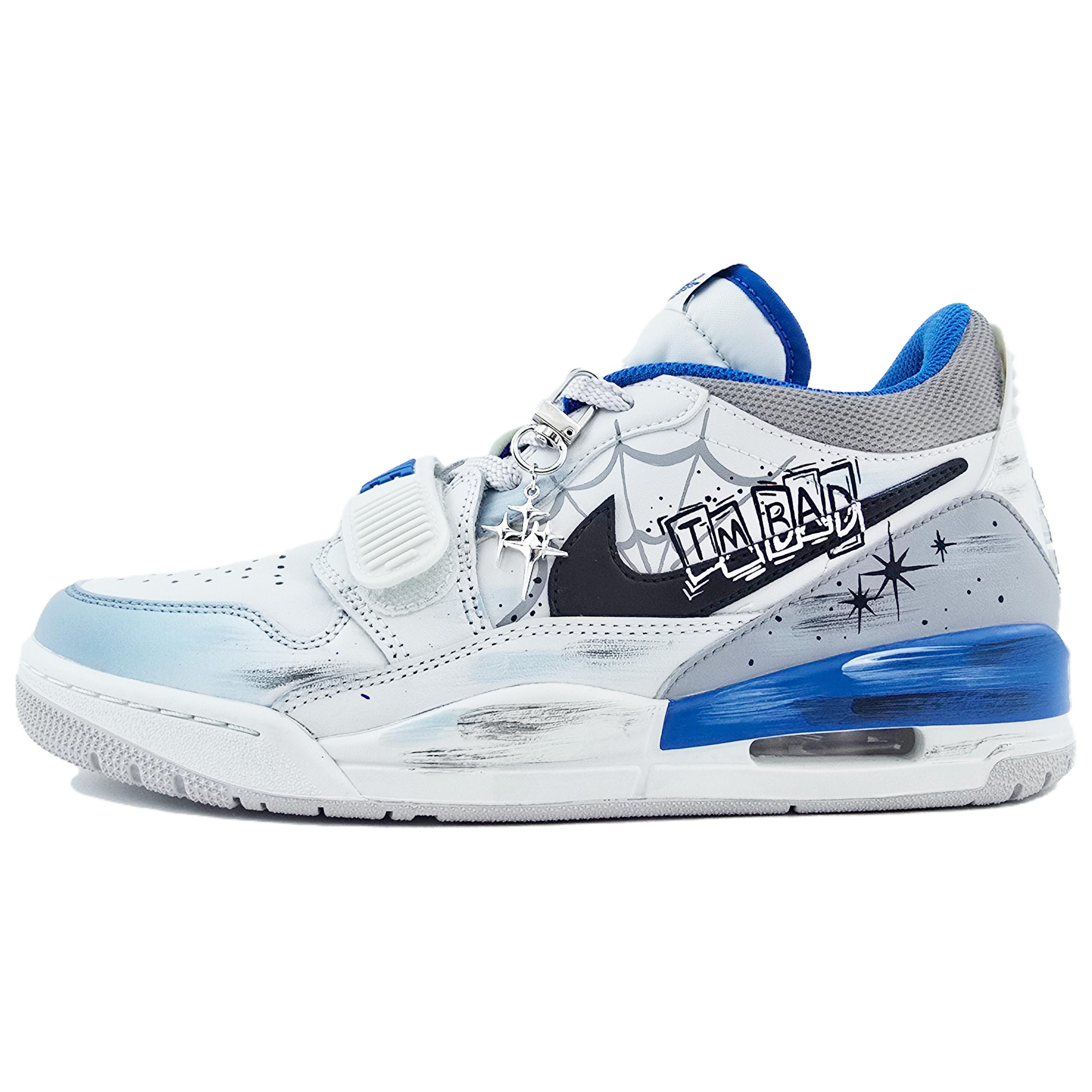 

Jordan Баскетбольные кроссовки Legacy 312 Slip Rebound Low Top Vintage, мужские, белые, синие