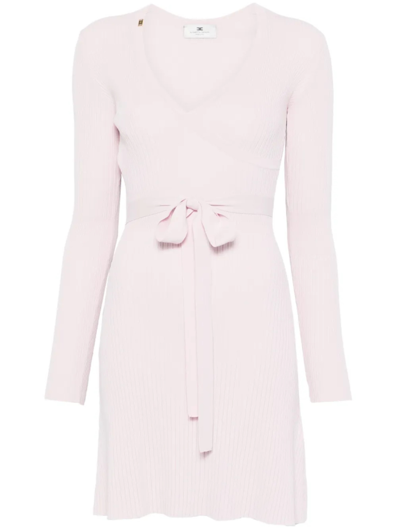 

Elisabetta Franchi платье мини в рубчик, розовый