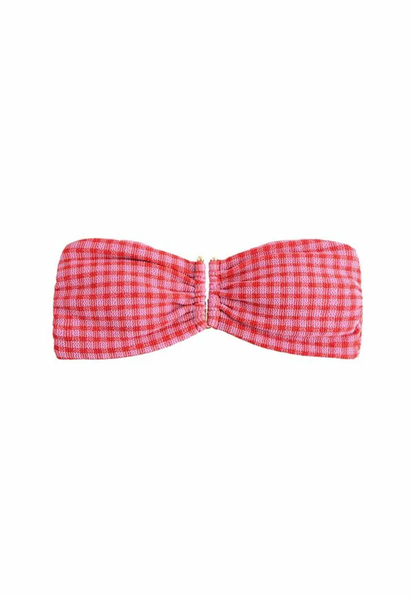 Верх от бикини Next, Pink/Red Crinkle Gingham