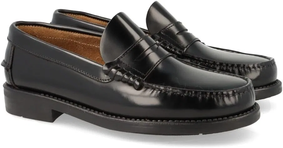 Мужские кожаные испанские туфли Edward's с резиновой подошвой, модель 1001, Black — фото 3