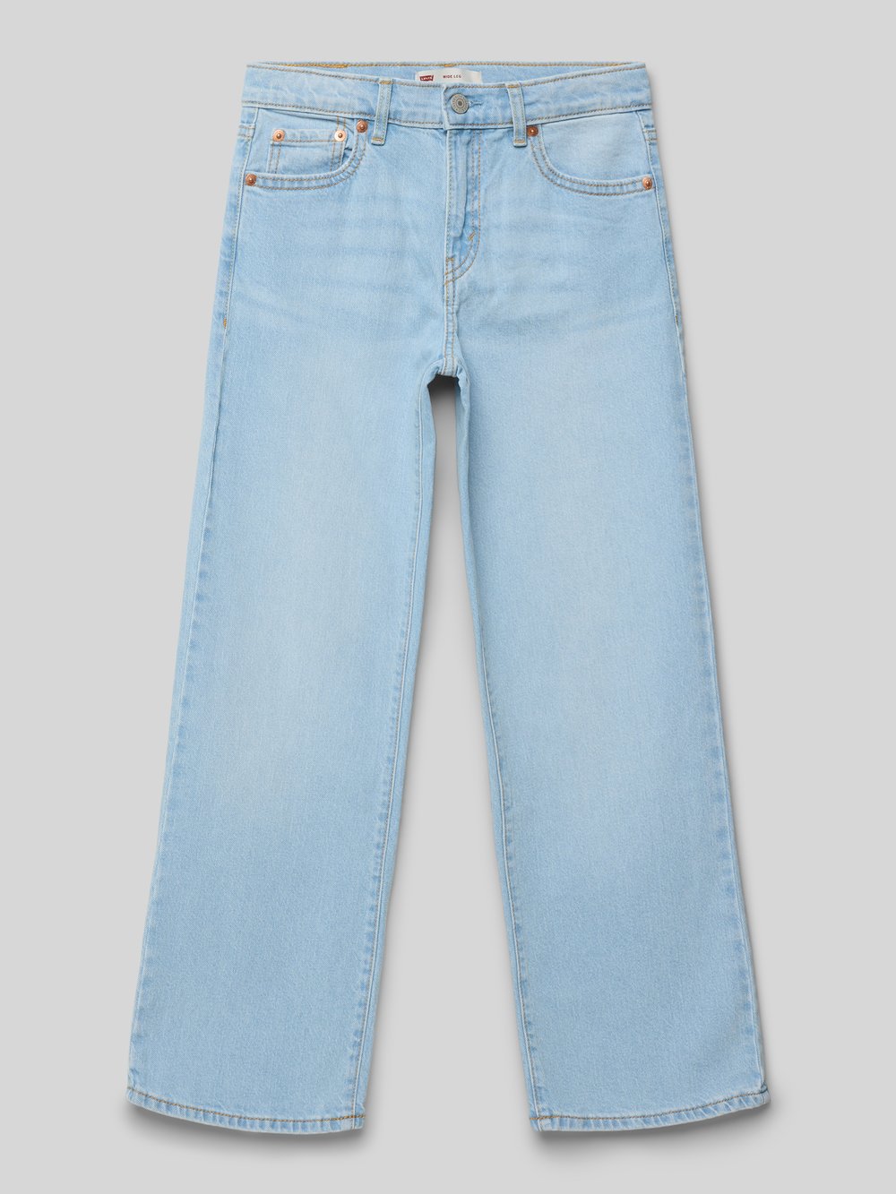 

Широкие джинсы с пятью карманами Levi’s Kids, светло-голубой