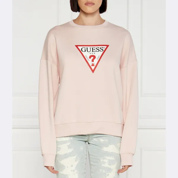 

Толстовка оверсайз Guess, розовый