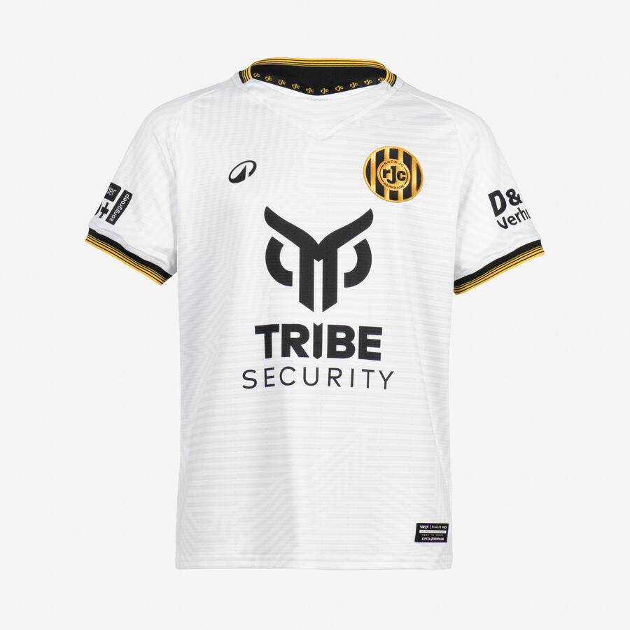 KIPSTA Детская футбольная майка Roda JC Kerkrade 25/26 Away белая/черная — фото 2