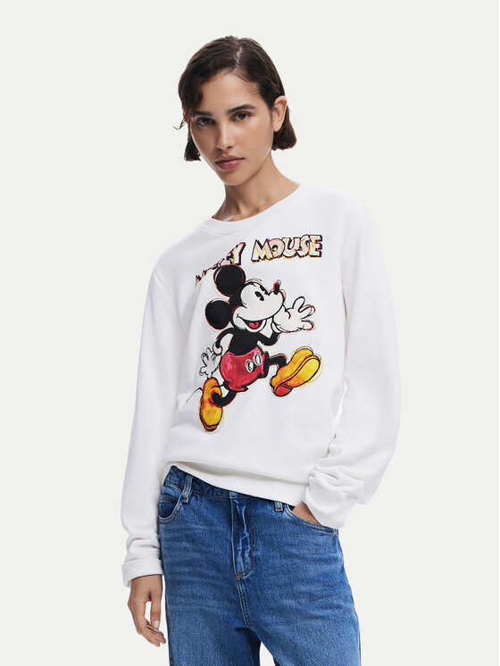 

Толстовка обычного кроя Avery Mickey 25SWSK45 Desigual, экрю