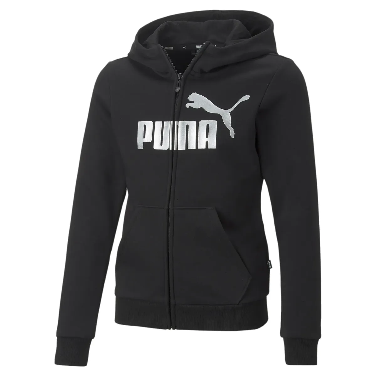 

Толстовка PUMA с капюшоном "ESS+ LOGO FULL-ZIP HOODIE FL G", цвет Puma Black