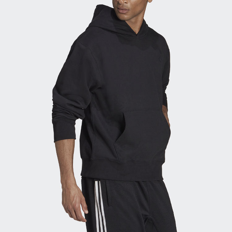 Худи adidas originals Embroidered Small Label Solid Color Sports Black, черный — фото 4