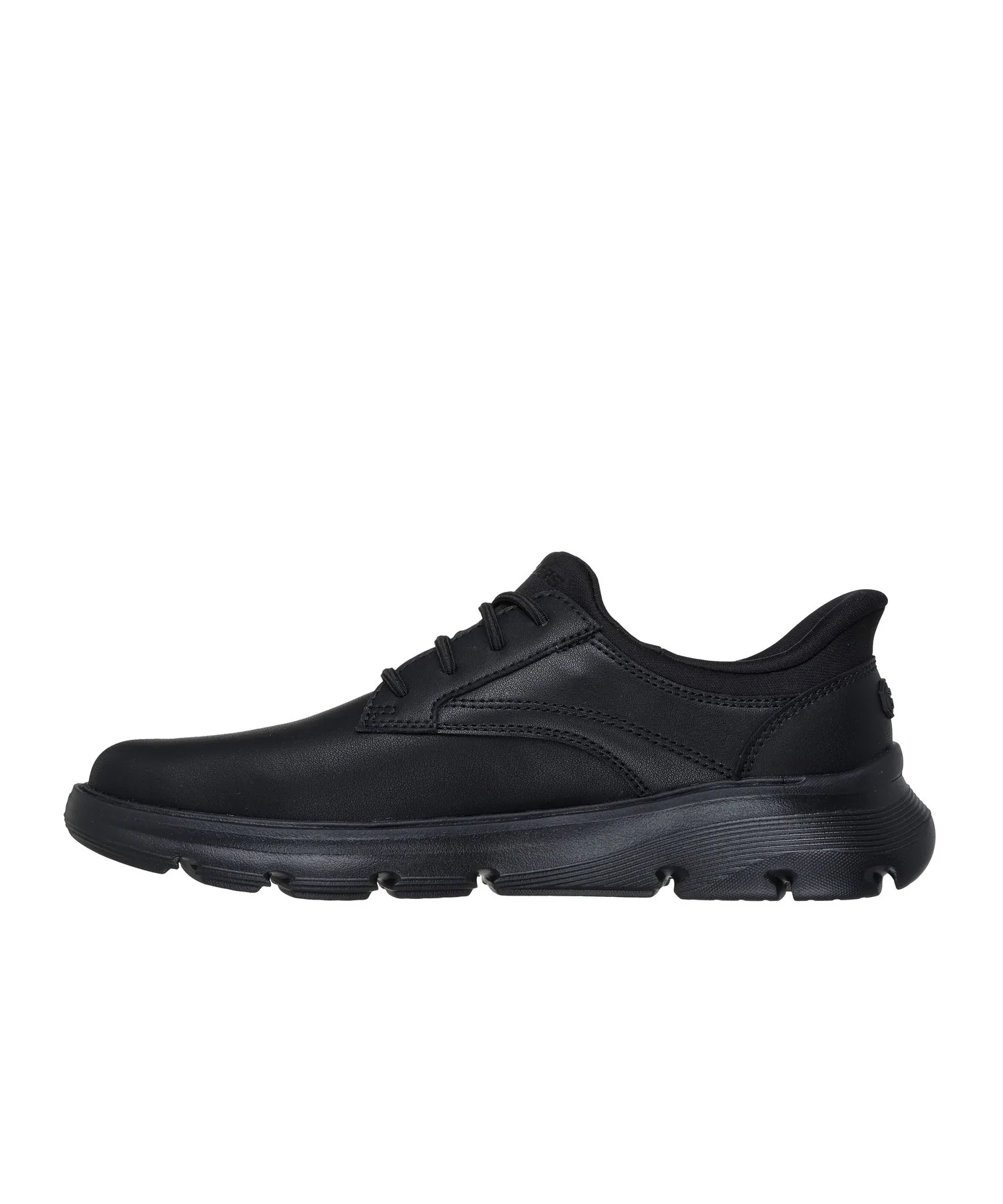 Мужские туфли без шнуровки Hands Free Slip-ins Relaxed Fit Arch Fit Garza - Langston SKECHERS чёрные — фото 2