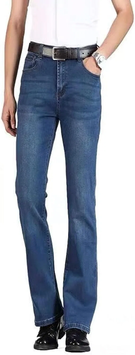 Джинсы клеш Bell Bottom, Vintage Denim, Dark Blue — фото 4
