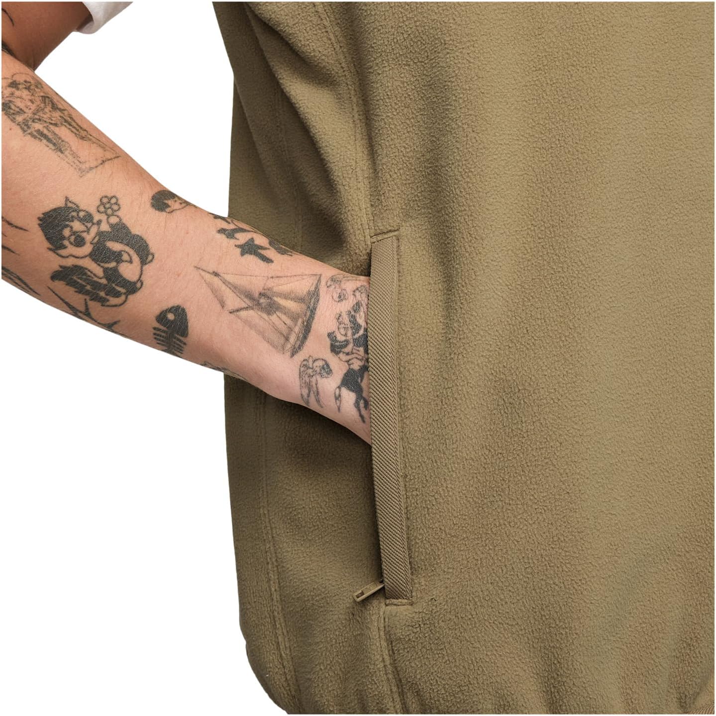 Жилет мужской зимний Club Nike, Parachute Beige/White — фото 3