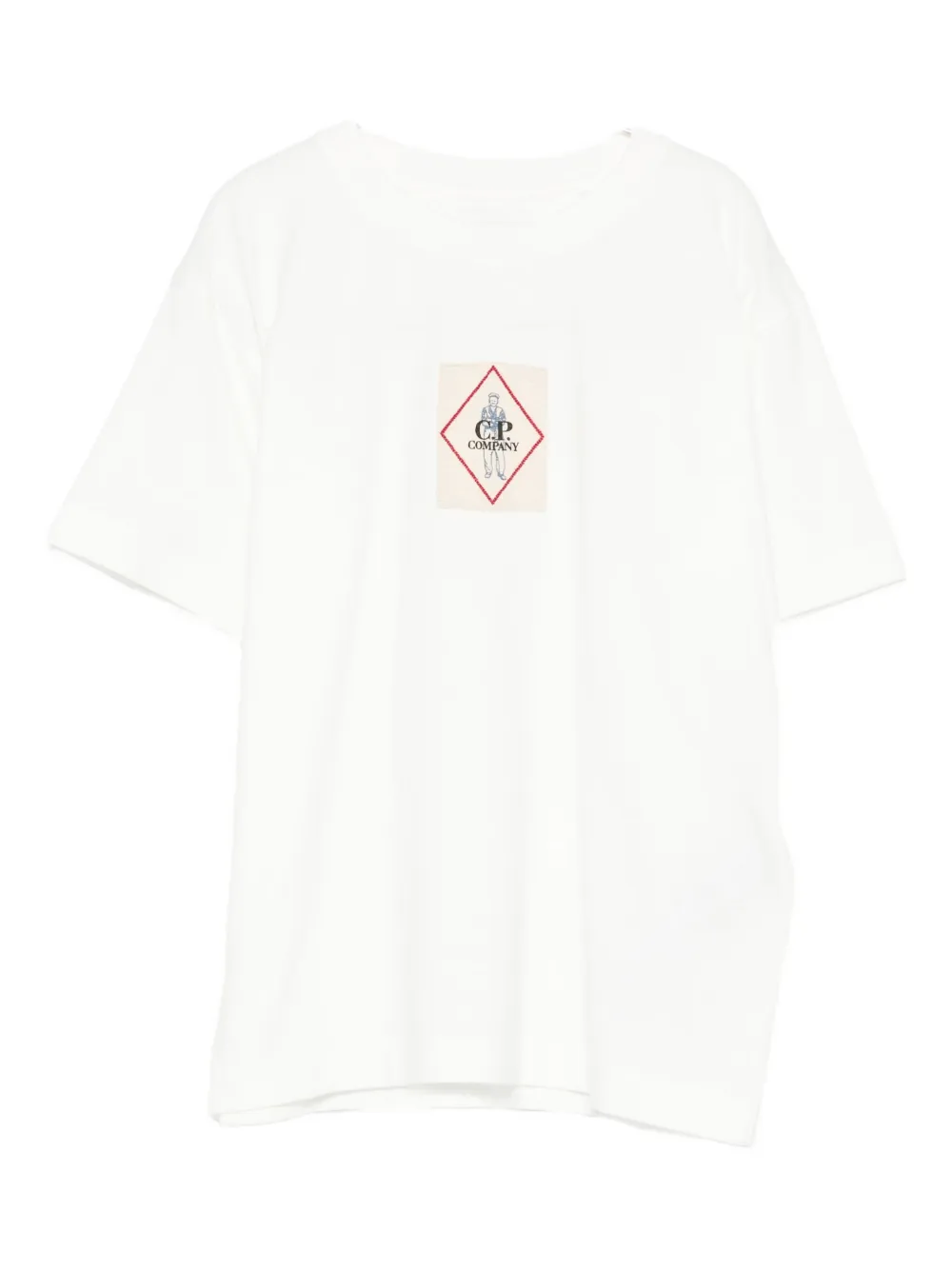 

Футболка с графическим принтом C.P. Company Kids, белый