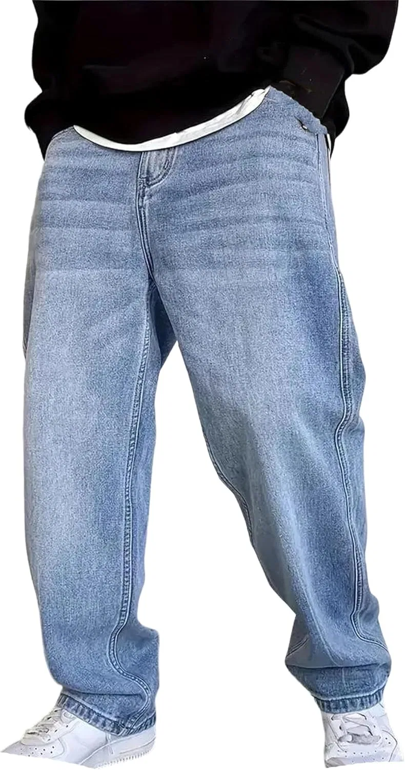 Джинсы прямые, свободные, H1j1