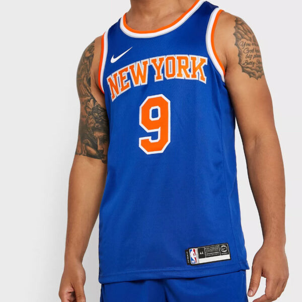 Футболка nba team limited jersey sw fan edition knicks barrett 9 blue Nike, синий — фото 4