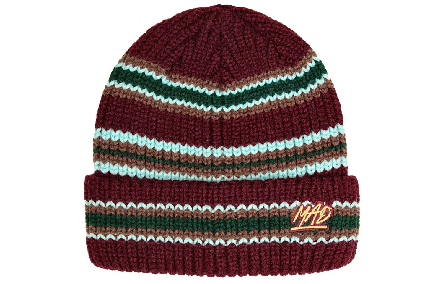 

The MAD HATcher Унисекс шапка бини, Burgundy Stripes