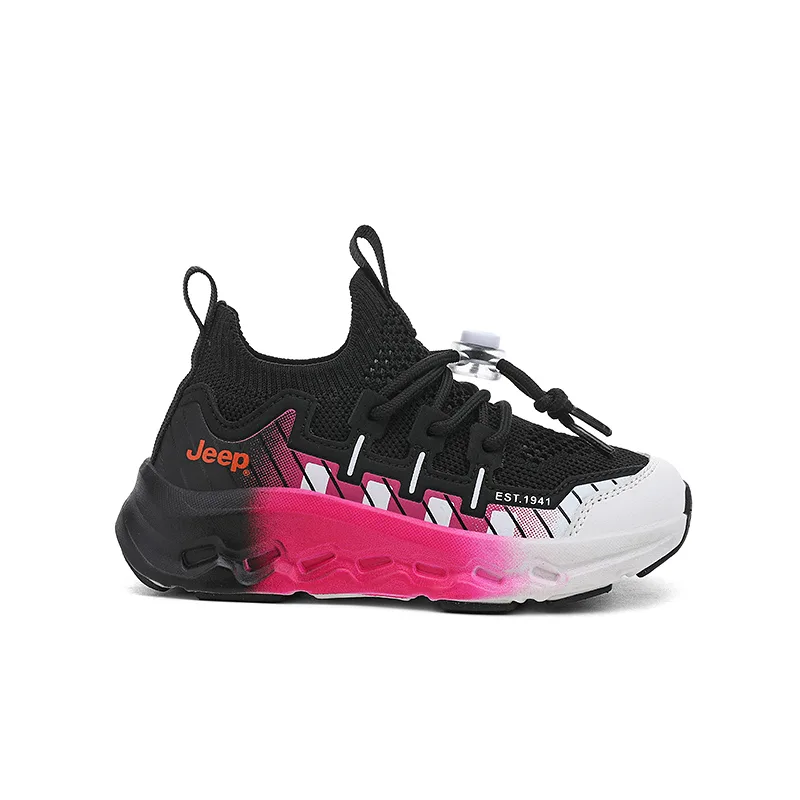 Детские кроссовки mid top для улицы с дышащей, легкой амортизацией, устойчивые к скольжению и истиранию Jeep, белый синий красный — фото 4