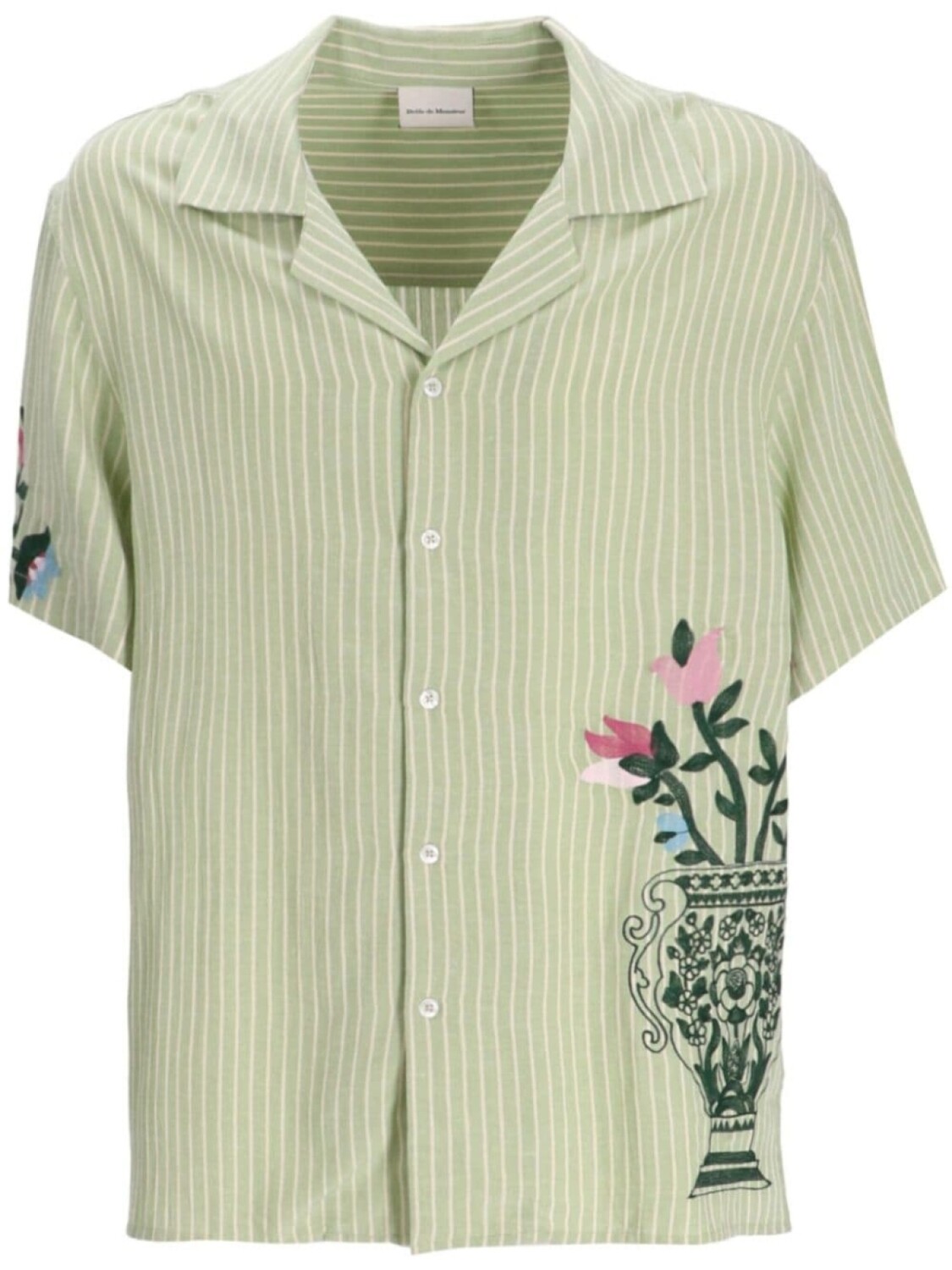 

Рубашка Striped Flower Drôle De Monsieur, зеленый