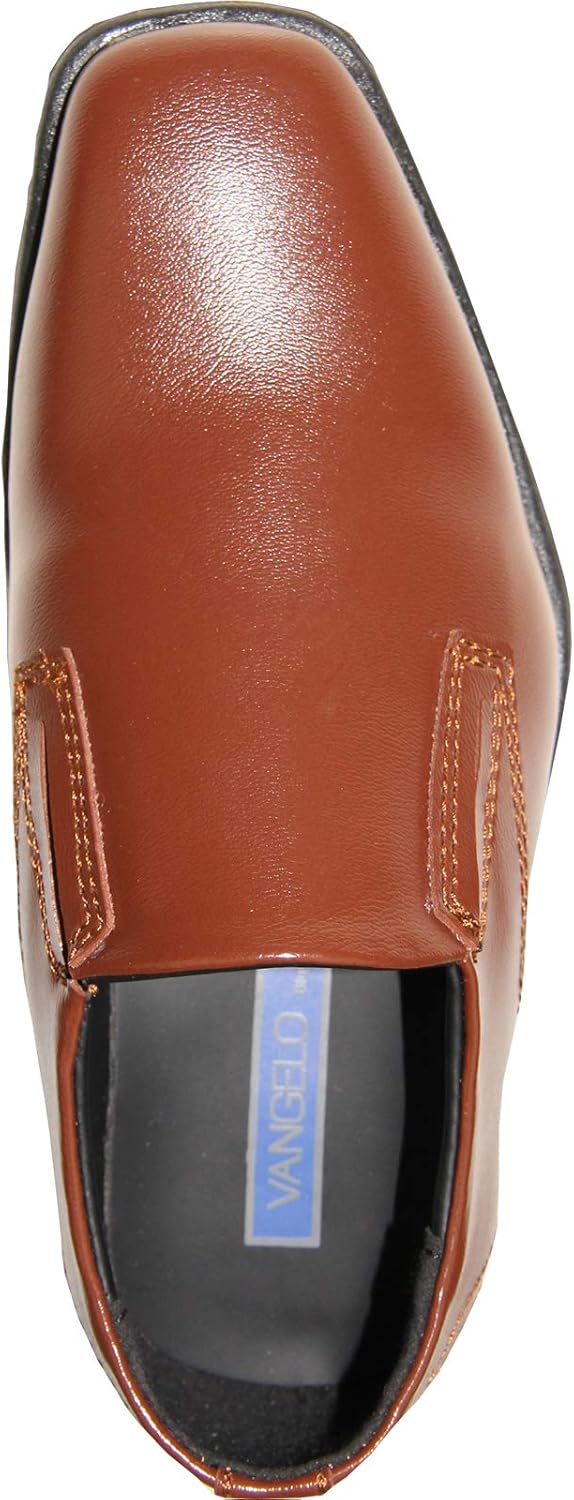 Детские туфли VANGELO Boy Kid Dress Shoe Oxford на шнуровке, лоферы без шнурков, смокинговые туфли для выпускного, школьной формы, свадеб и официальных мероприятий, размеры от малышей до больших детей, коричневый — фото 2