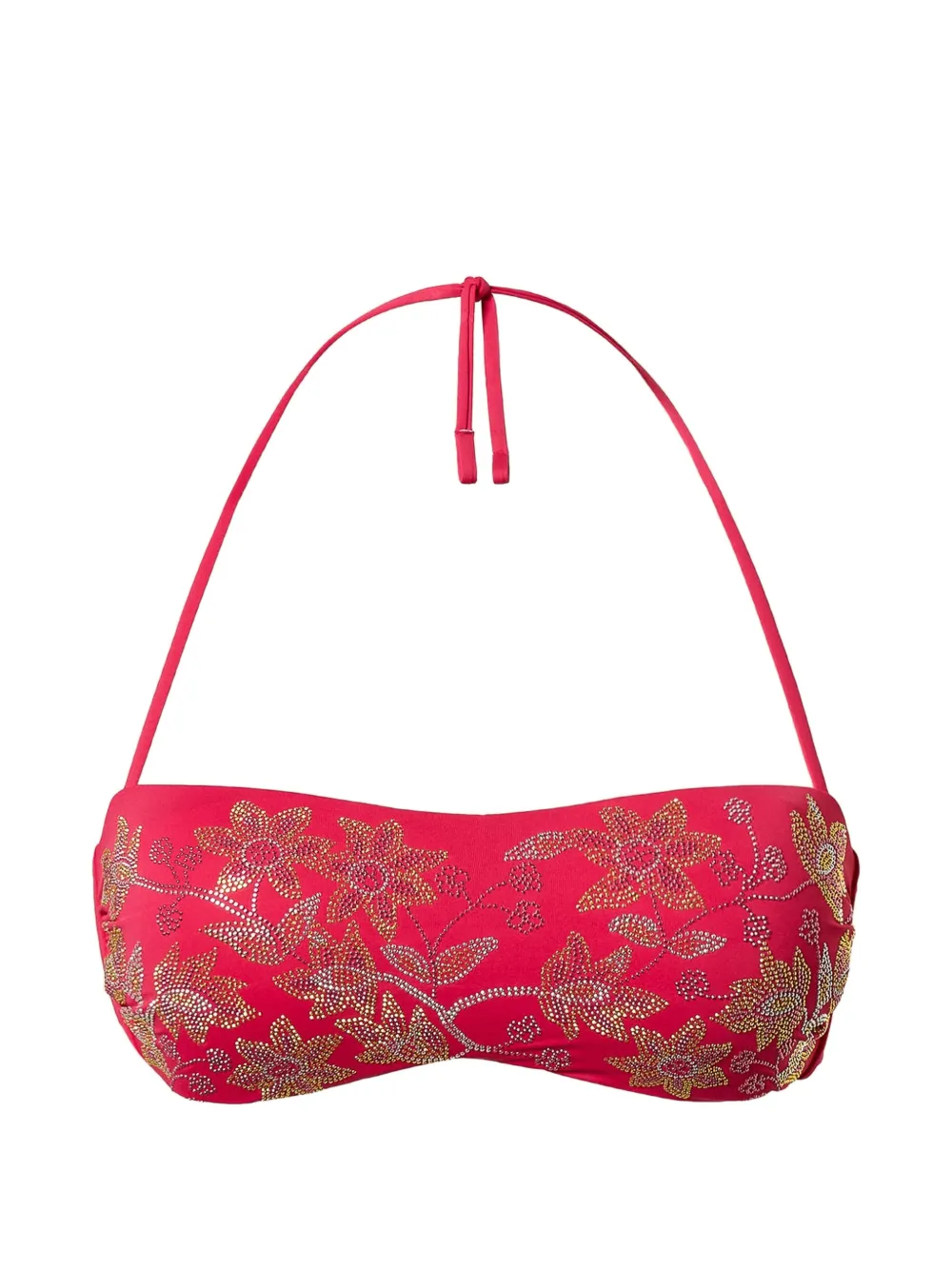 

Бикини-топ с отделкой заклепками Twinset, розовый