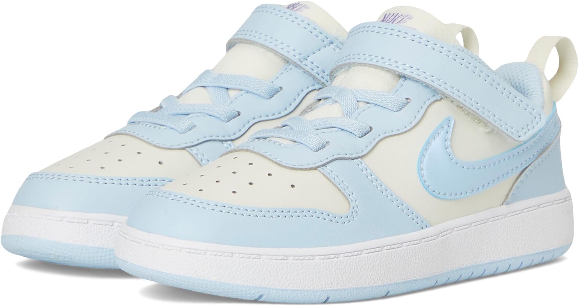 

Кроссовки Nike Kids Court Borough Low Recraft, цвет Soft Pearl/Celestine Blue/Hydrangeas