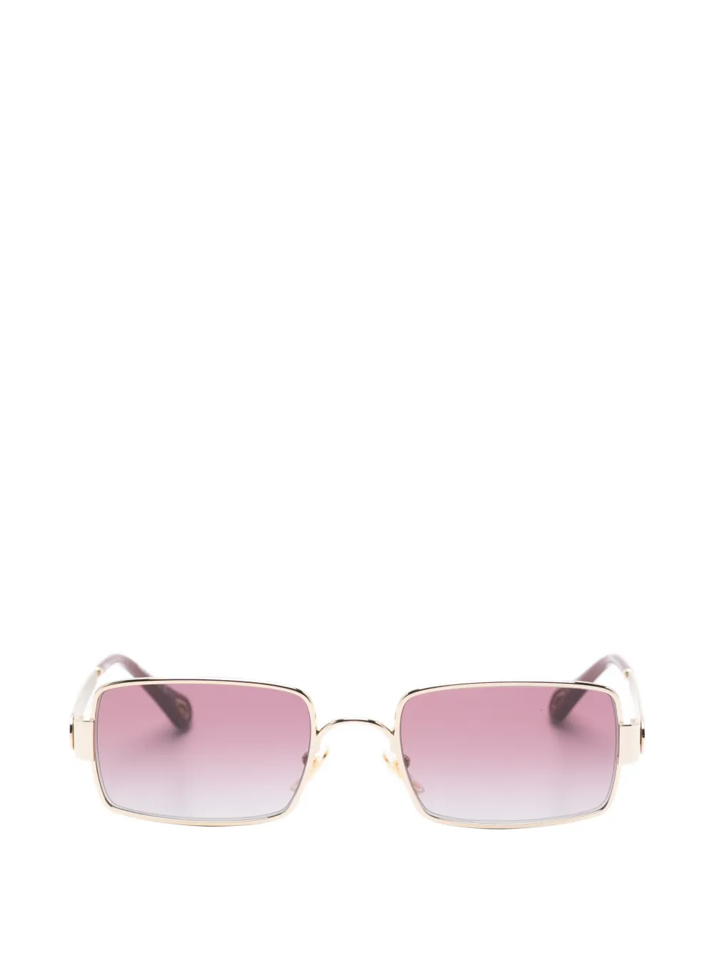 

Солнцезащитные очки прямоугольной формы Chloé, золотой
