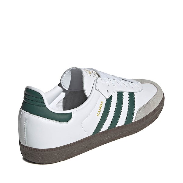 Кроссовки adidas Samba OG Athletic Shoe, цвет Cloud White/Collegiate Green/Clear Granite — фото 4