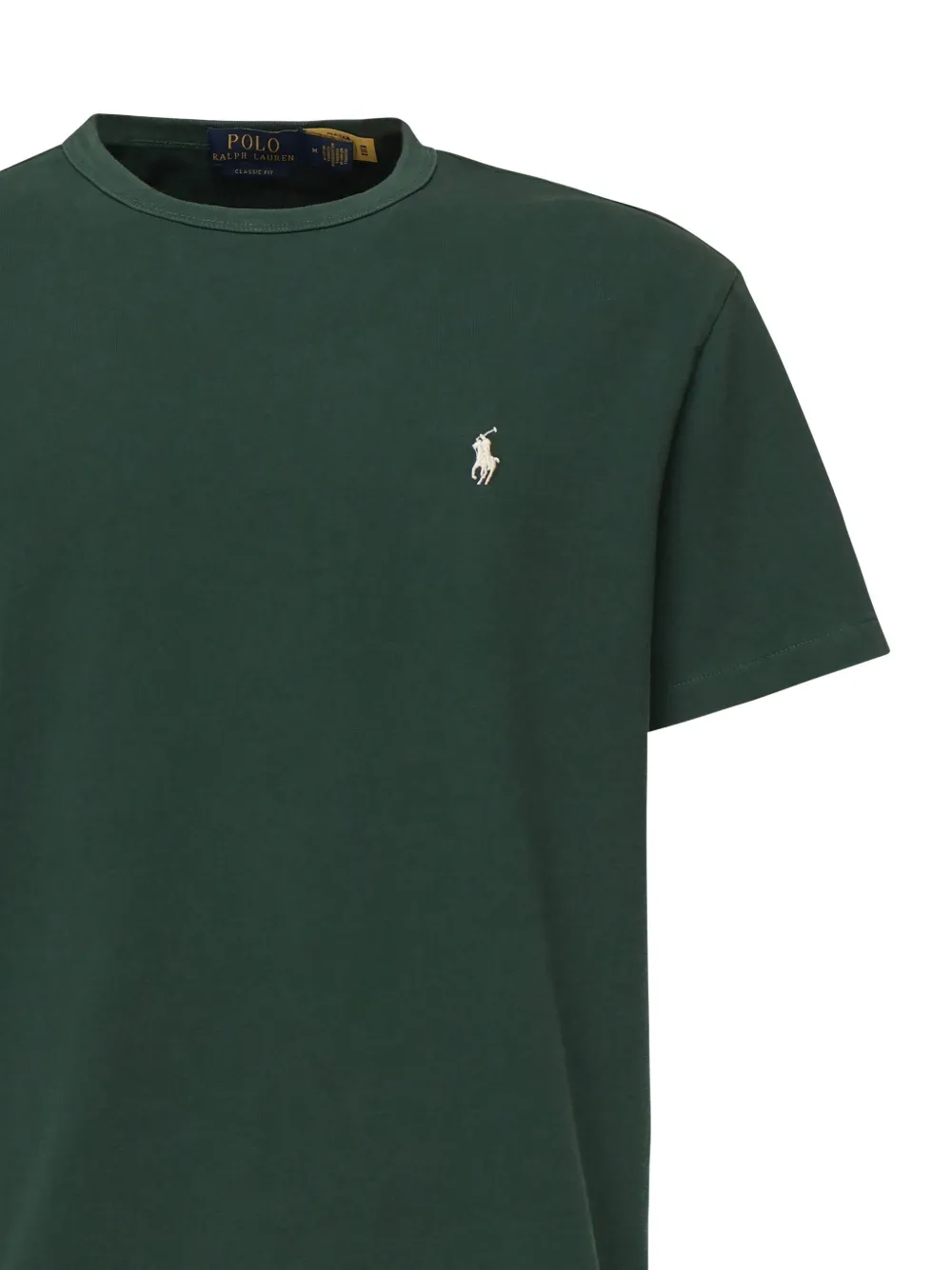 Хлопковая футболка POLO RALPH LAUREN, зеленый — фото 3