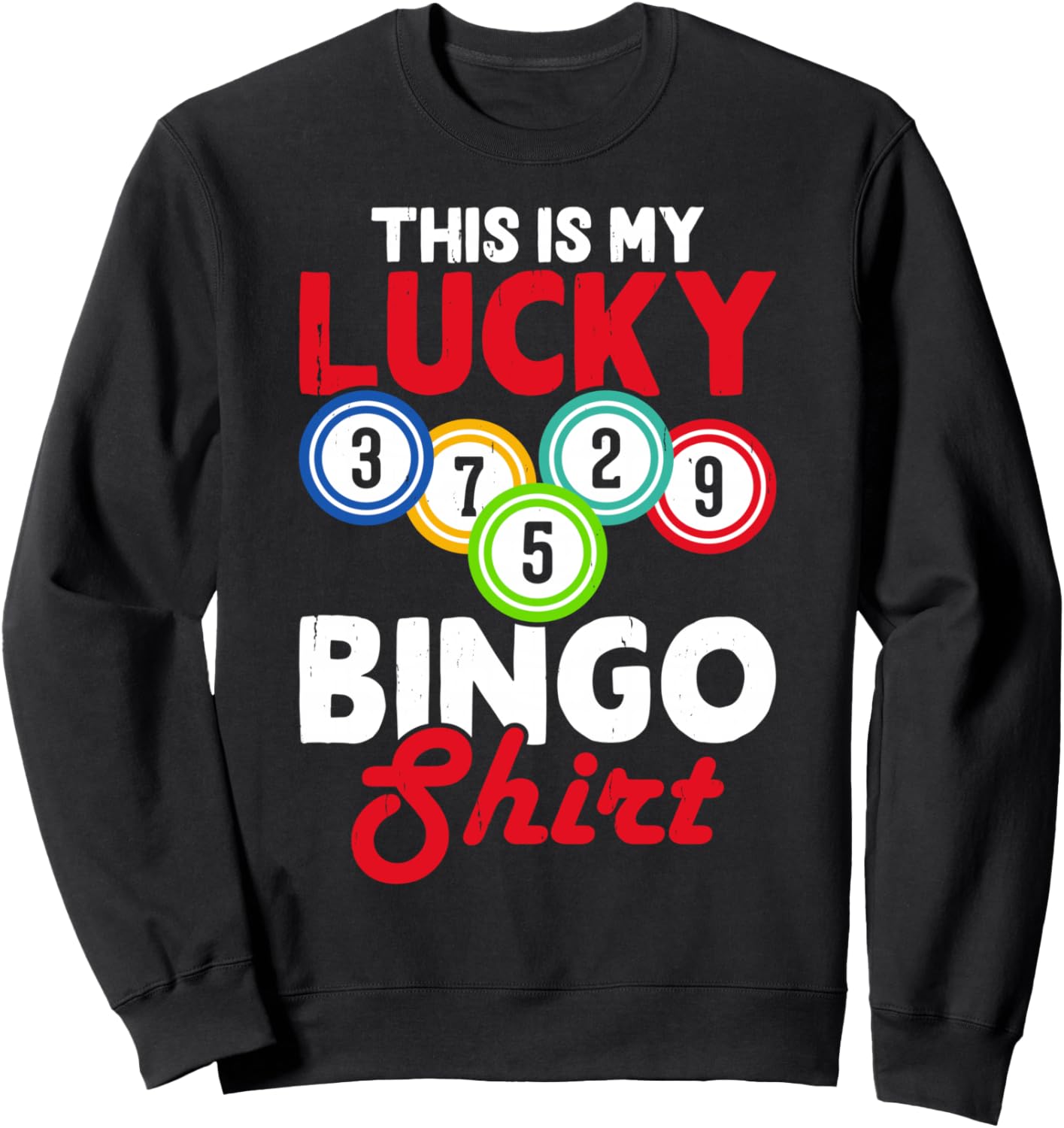 

Это моя счастливая толстовка для бинго Funny Bingo Caller Apparel & Gifts Gambling Lottery, черный