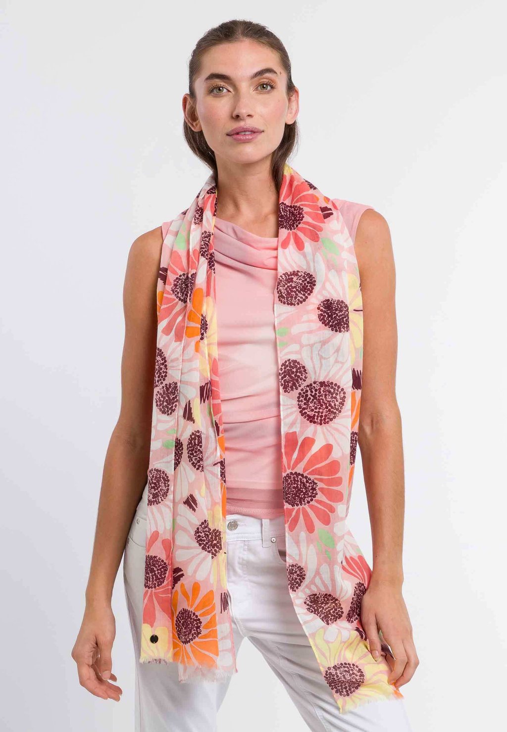 

Шарф XL FLOWER FRAAS, фуксия