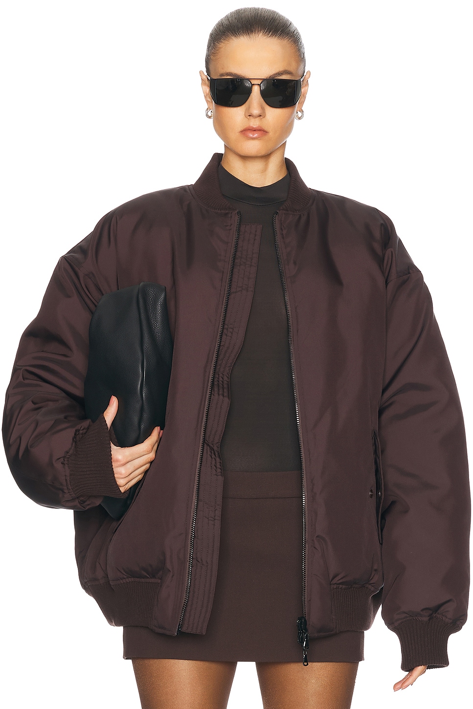 

Двусторонний бомбер WARDROBE.NYC, темно-коричневый