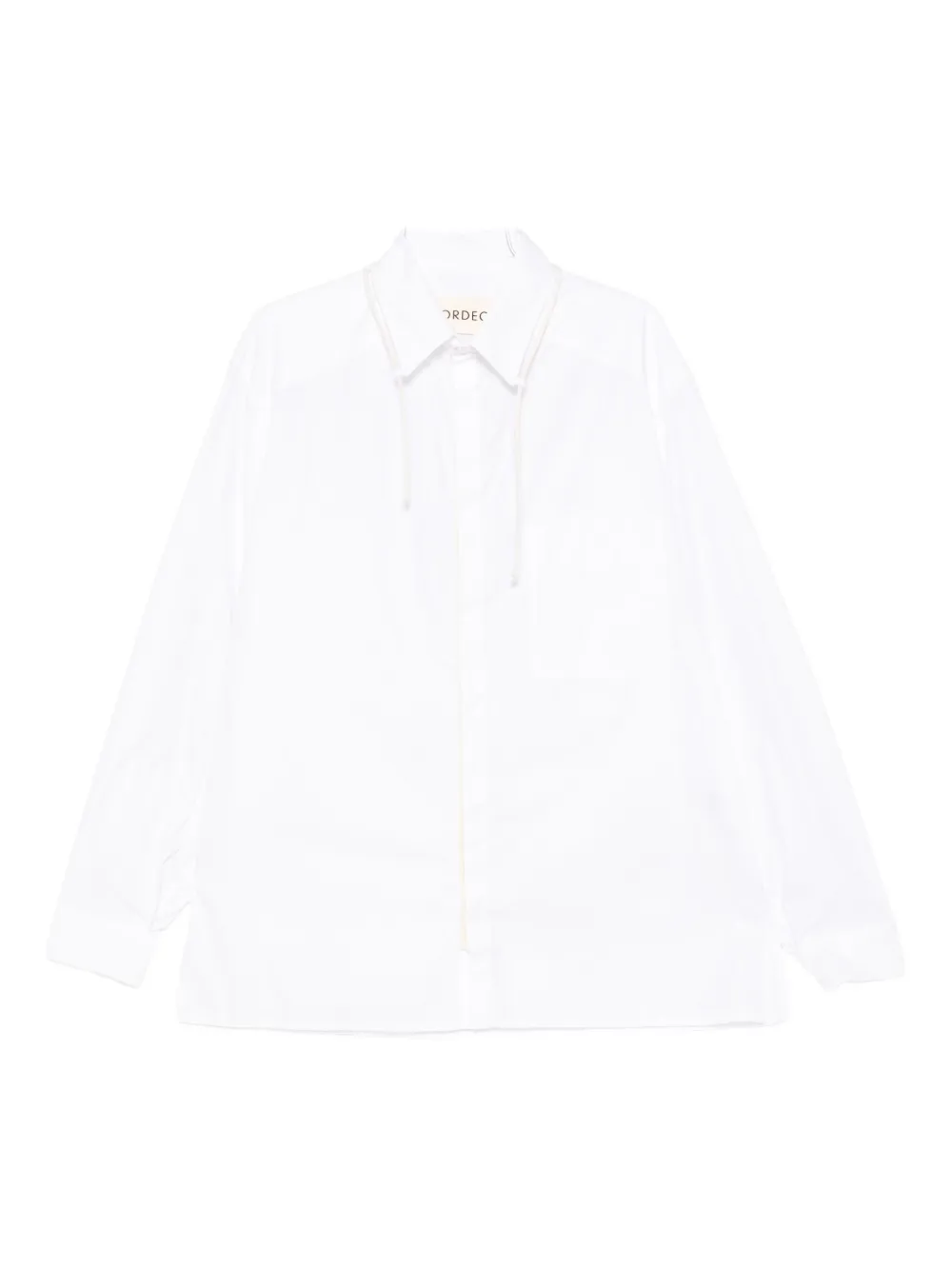 

Рубашка с отделкой из шнура Mordecai, белый