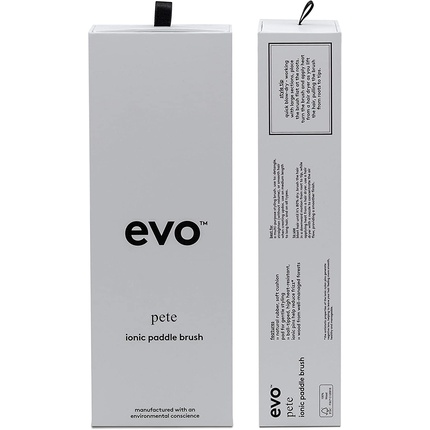 EVO Pete Ionic Paddle Brush Профессиональное качество Распутывание Разглаживание и укладка Деревянная щетка — фото 2
