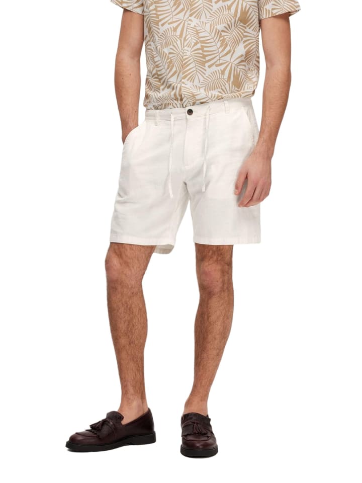 

Тканевые шорты SELECTED HOMME, белый