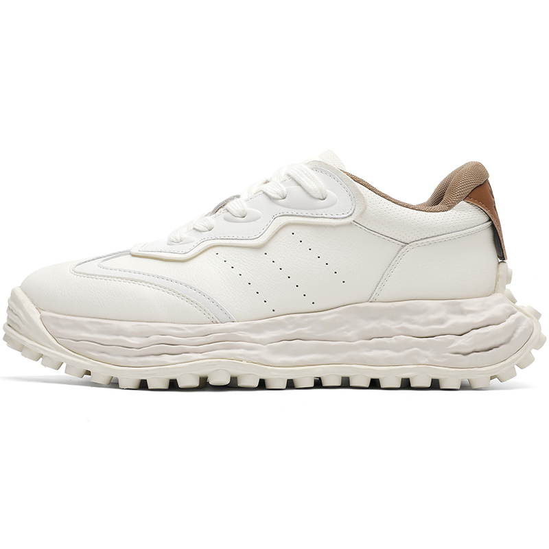 

TKDIDIDIDI Мужские низкие кеды бежевые, цвет Beige