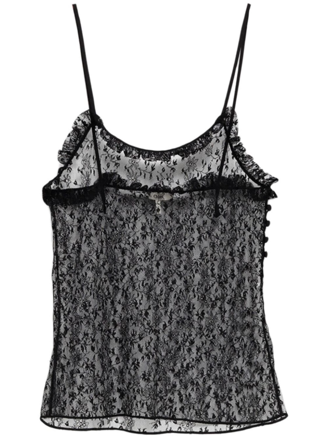 

Майка Chloé из цветочного кружева, черный