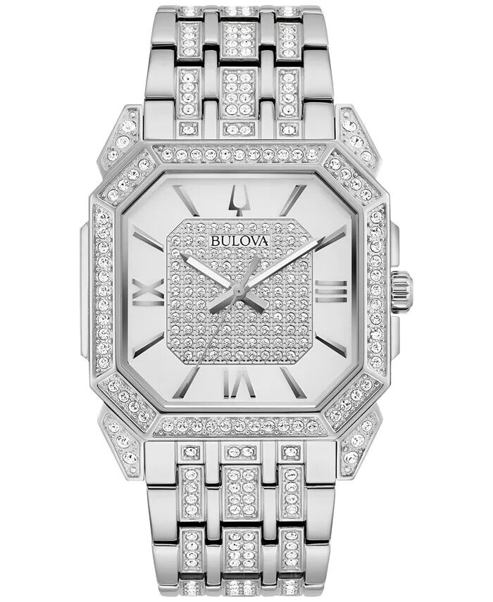 

Мужские часы-браслет из нержавеющей стали Crystal Octava 40 мм Bulova