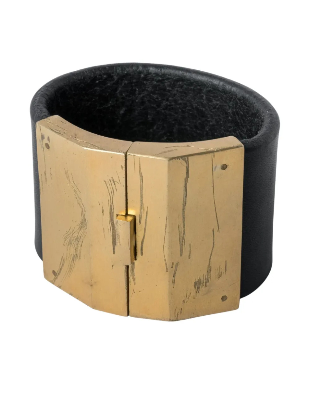 

Браслет Parts of Four Box Lock leather bracelet, черный