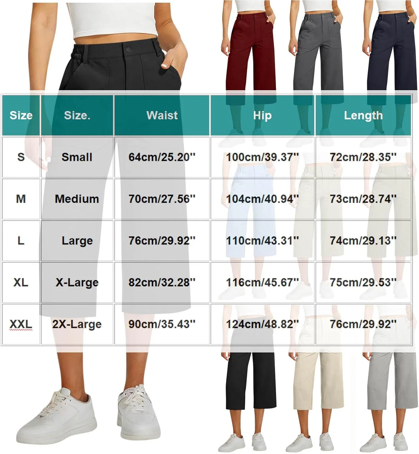 Капри Active Pants, бренд Generic, коричневый — фото 3