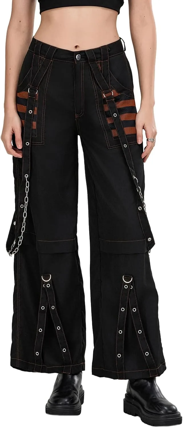 

Женские карго-джинсы baggy low waist wide leg в стиле Y2K Miqil