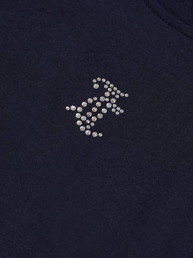 Детская хлопковая футболка с длинным рукавом и стразами Juicy Couture, Night Sky — фото 3