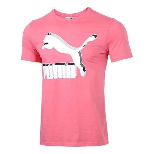 

Футболка 3d large logo printing short sleeve pink Puma, розовый
