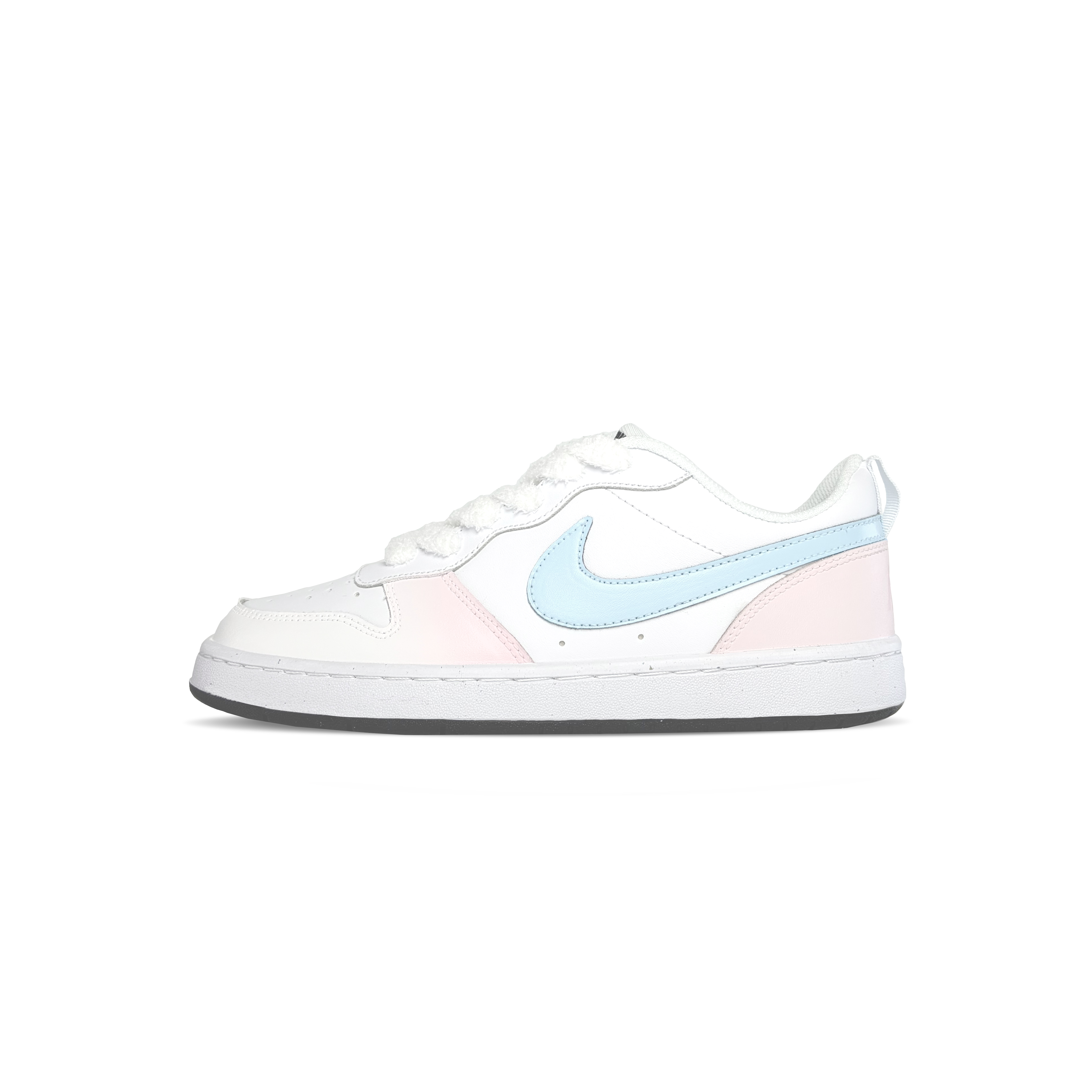 

Nike Кроссовки Court Borough Milk Blue Snowball из синтетической кожи, устойчивые к истиранию, дышащие, низкие