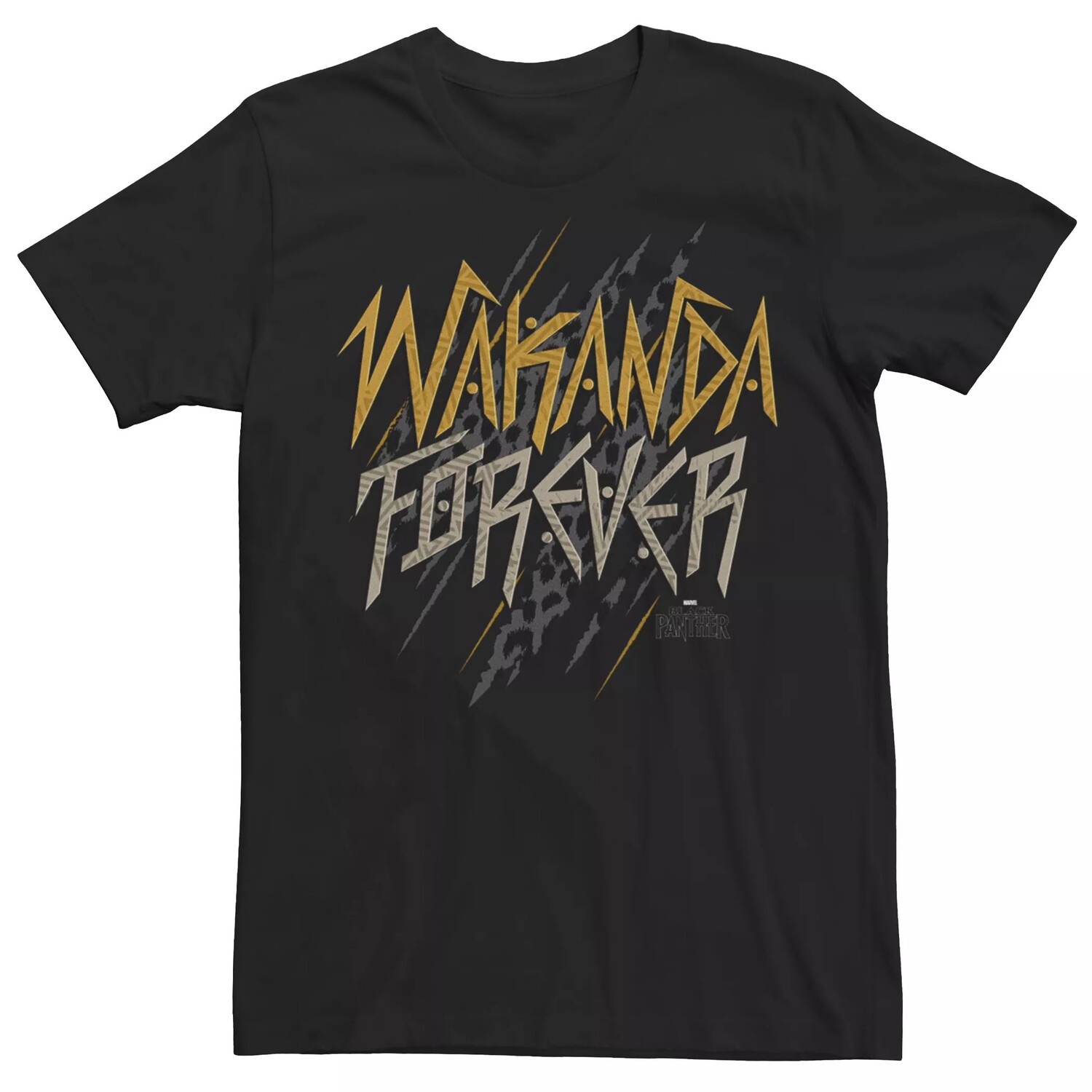

Мужская футболка Black Panther Movie Wakanda Slant Forever Licensed Character